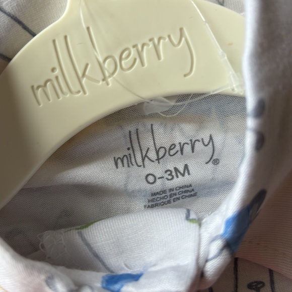 NWT Milkberry Baby Golf Romper 0-3m - Picture 2 of 5